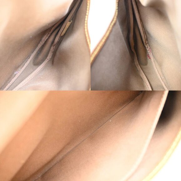 LOUIS VUITTON Logo Saumur 30 Shoulder Bag Monogram Leather Brown - Picture 10 of 16